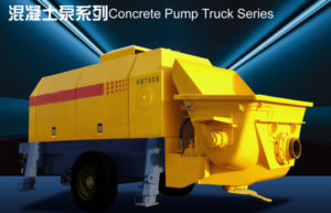 Concrete trailer pump